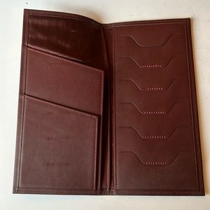 NWOT! LETTS of London Brown Genuine Leather Passot/ Travel wallet